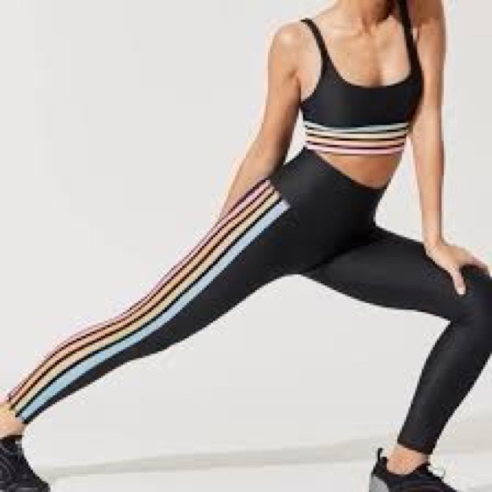 Beach Riot Jade Rainbow Workout Set - Size Small